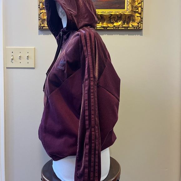 ADIDAS Velour full zip jacket XS - Picture 4 of 9